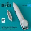 RESKIT RSU72-0205 AN/AVQ-26A PAVE Tack pod with pilon for F-4 Phantom II (3D Printed) (1/72)